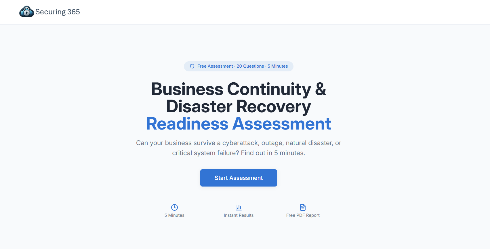 BCDR Readiness Assessment
