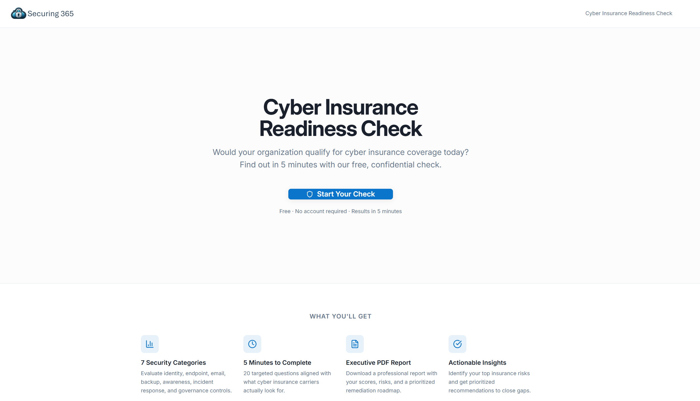 Cyber Insurance Readiness Check